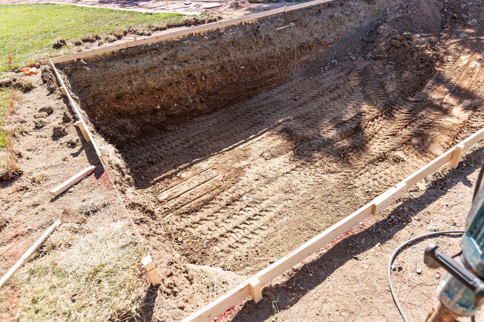 Pool excavation